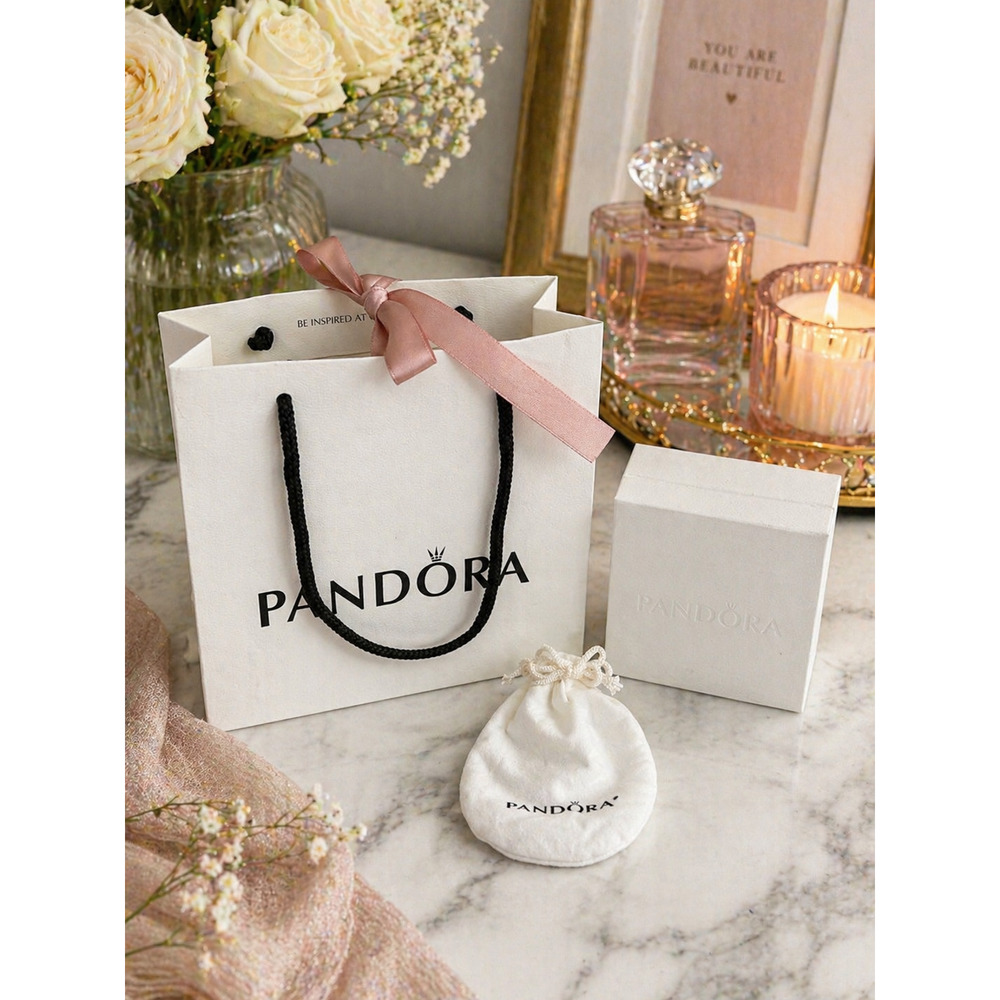 Authentic Pandora Gift Bag Box & Pouch Jewelry Packaging Bundle 3-Piece Set